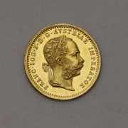 Zlatý Dukát Františka Josefa I. 1876 bz - Top Stav!