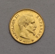 Zlatý 10 Frank 1858 A - Napoleon III. - Francie - Super Stav!