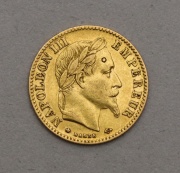 Zlatý 10 Frank 1868 A - Napoleon III. - Francie!