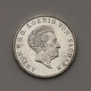 Stříbrný Tolar 1836 G - Anton V. - Sasko - Super Stav!