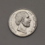 Stříbrný 2 1/2 Gulden 1870 - Vilém III. - Super Stav!