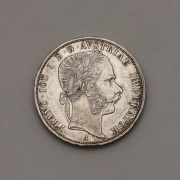 Stříbrný 2 Zlatník Františka Josefa I. 1870 A - Vzácný!