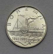 50 Kčs 1991 - Parník Bohemia