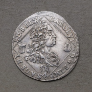 Stříbrný 1/4 Tolar 1739 NB - Karel VI.