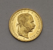 Zlatý 8 Gulden / Osmizlatník 1889 bz - Super Stav!
