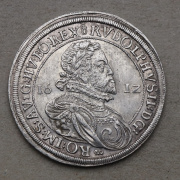 Stříbrný Tolar 1612 - Rudolf II. - Hall - Vzácný!