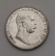 Stříbrná 5 Koruna FJ I. 1908 bz - Jubilejní!