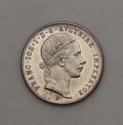 Stříbrný 20 Krejcar FJ I. 1856 B - Super Stav!