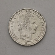 Stříbrný 1/4 Zlatník FJ I. 1859 A - Super!