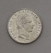 Stříbrný 1/4 Zlatník FJ I. 1858 E