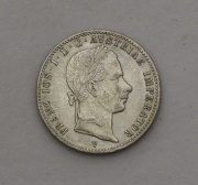Stříbrný 1/4 Zlatník FJ I. 1860 V