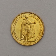 Zlatá Desetikoruna Františka Josefa 1910 KB