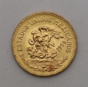 Zlaté 20 Pesos 1959 - Mayský Kalendář - Mexico - Vzácné!