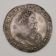 Stříbrný Tolar 1655 KB - Ferdinand III. - Krásný!