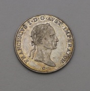 Stříbrný 20 Krejcar Františka I.(II.) 1833 C - Praha - Super Stav!