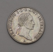 Stříbrný 20 Krejcar Františka I.(II.) 1834 A - Vídeň - Super Stav!