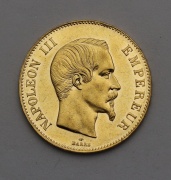 Zlatý 100 Frank 1858 A - Napoleon III. - Super Stav!