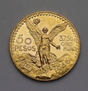 Zlaté 50 Pesos 1945 - Centenario - Mexico - Super Stav!