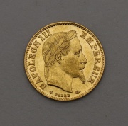 Zlatý 10 Frank 1866 BB - Napoleon III. - Francie!