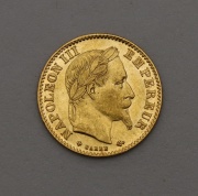 Zlatý 10 Frank 1866 BB - Napoleon III. - Francie!