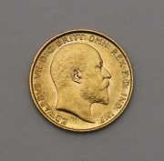 Zlatý 1/2 Sovereign / Půl Libra 1906 - Edward VII. - Super Stav!