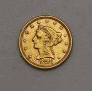 Zlatý 2 a 1/2 Dollar 1876 P - Coronet Head - Vzácný!