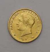 Zlaté 20 Lire 1810 M  - Napoleon I. - Itálie!