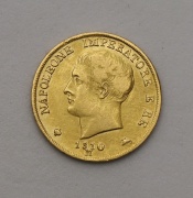 Zlaté 20 Lire 1810 M - Napoleon I. - Itálie!