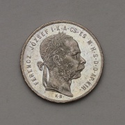 Stříbrný Zlatník 1873 KB - František Josef I. - Vzácný! Super!