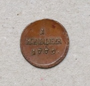 1 Heller 1779 - Marie Terezie - Super Stav!
