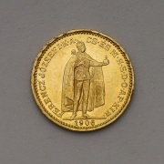 Zlatá 20 Koruna Františka Josefa I. 1906 KB