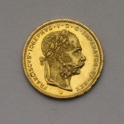 Zlatý 8 Zlatník Františka Josefa I. 1883 - Super Stav! Vzácný!