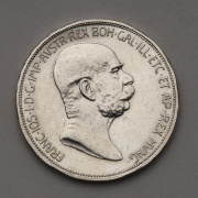 Stříbrná 5 Koruna Františka Josefa I. 1908 bz - Jubilejní!