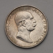 Stříbrná 5 Koruna Františka Josefa I. 1909 bz - Marschall