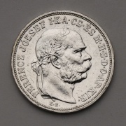 Stříbrná 5 Koruna Františka Josefa I. 1907 KB