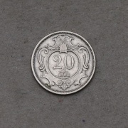 20 Heller 1892 - František Josef I. (1. ročník)