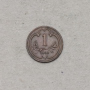 1 Heller Františka Josefa I. 1898 bz - Vzácný!