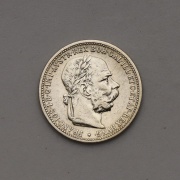 Stříbrná Koruna Františka Josefa I. 1892 bz - Velmi vzácná!