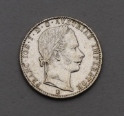 Stříbrný 1/4 Zlatník 1859 B