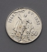 Stříbrná 50 Kčs 1955 - Desáté Výročí Osvobození ČSR