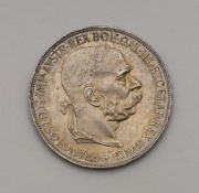 Stříbrná 5 Corona Františka Josefa I. 1900 - Super Stav! #2