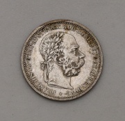 Stříbrná Corona Františka Josefa I. 1902 bz - Krásná!