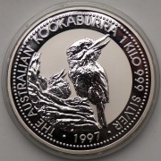 1 Kg Stříbra - Australian Kookaburra - 1997