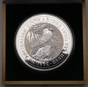 1 Kg Stříbra - Australian Kookaburra - 1992 - V Krabičce!