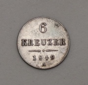 Stříbrný 6 Krejcar 1849 A - František Josef