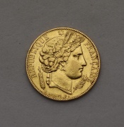 Zlatý 20 Frank 1850 A - Bohyně Ceres