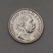Stříbrná Koruna Františka Josefa I. 1914 KB - Super Stav!