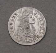 Stříbrný XV Krejcar Leopolda I. 1679 KB