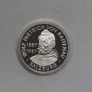 Stříbrný 500 Schilling 1987 - W. D. Raitenau - PROOF!