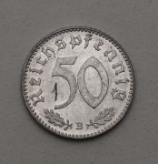 50 Pfennig 1944 B - Super Stav a Vzácný!